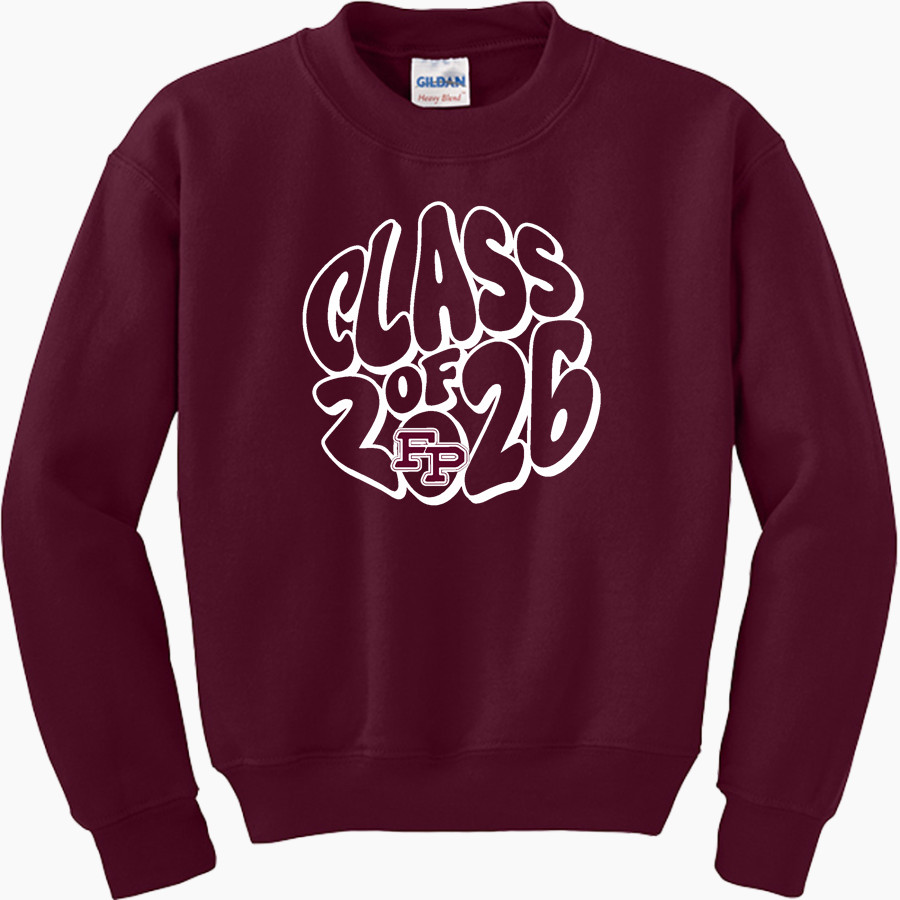 FORT PLAIN HIGH SCHOOL HILLTOPPERS Gildan Youth Heavy Blend Crewneck Sweatshirt