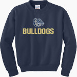 West Albany Bulldogs <span class="pdp-name-mascot">West Albany Bulldogs</span> Gildan Youth Heavy Blend Crewneck Sweatshirt Front Thumbnail