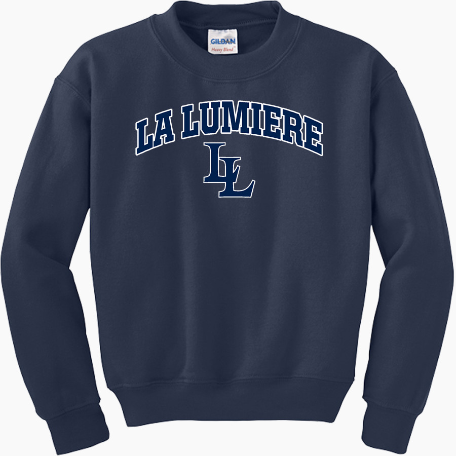 La Lumiere School Lakers Online Store Gildan Youth Heavy Blend Crewneck Sweatshirt