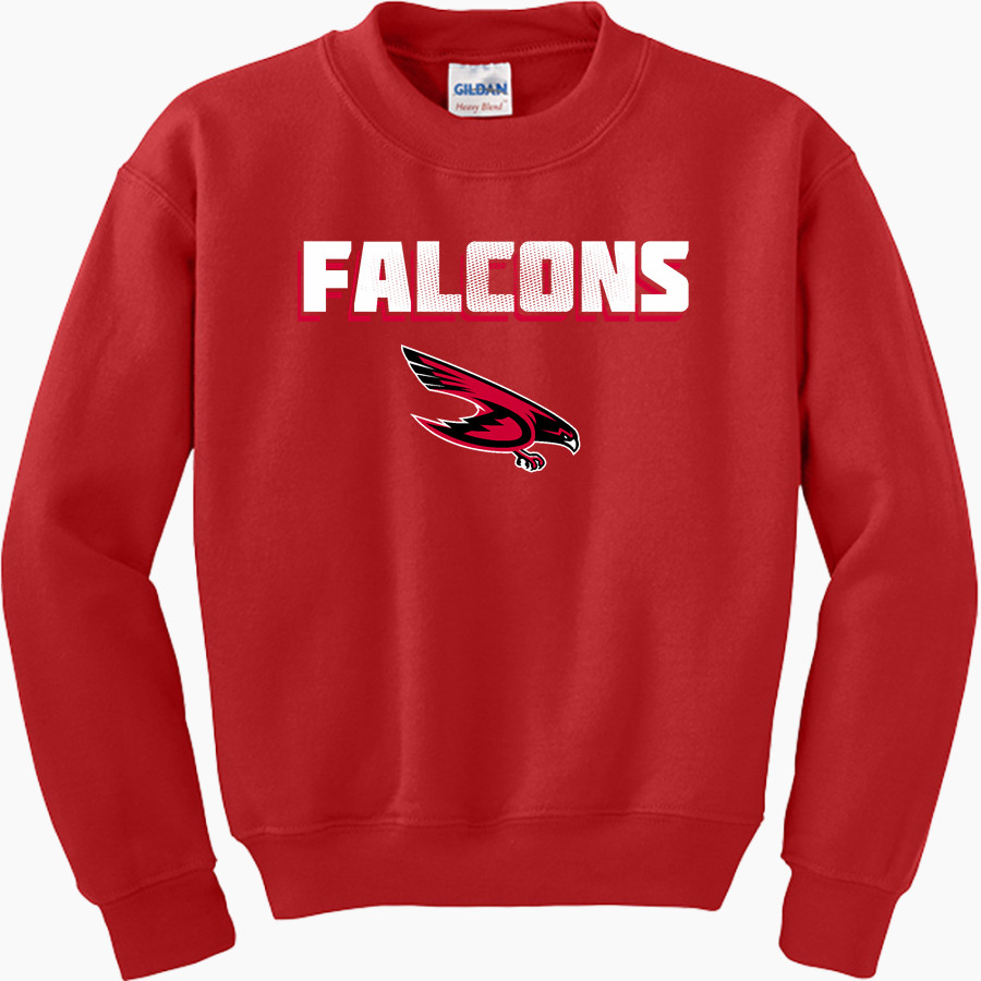 Dunedin Falcons <span class="pdp-name-mascot">Dunedin High School Falcons</span> Gildan Youth Heavy Blend Crewneck Sweatshirt