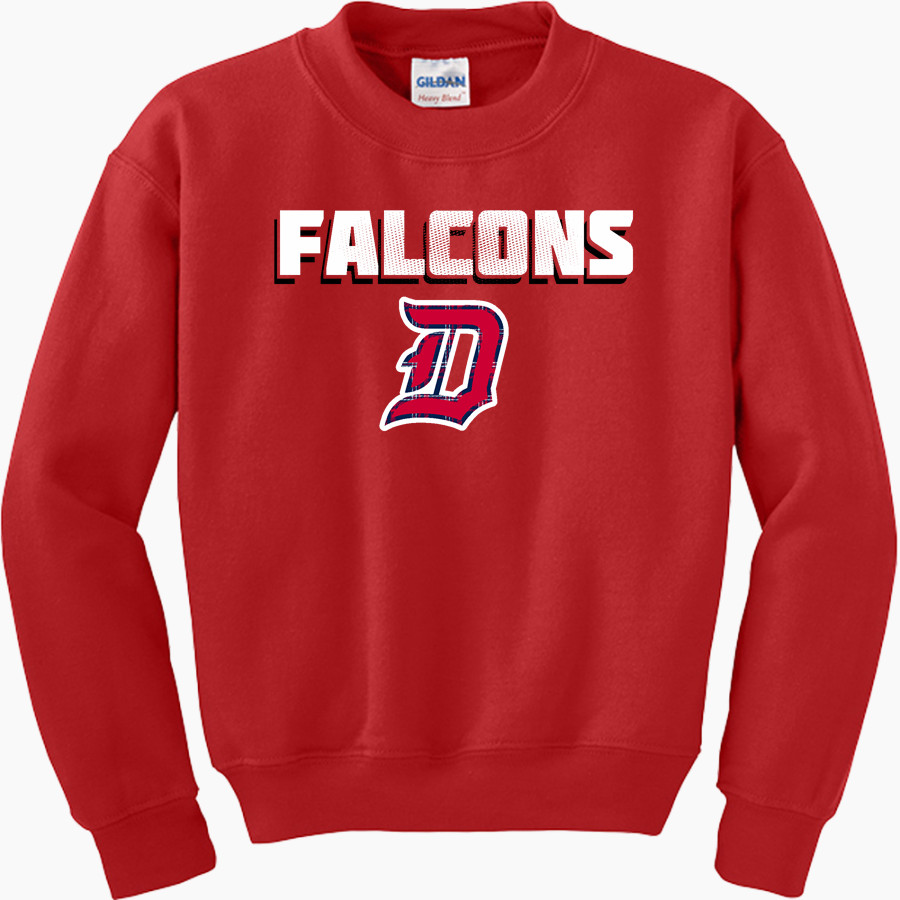 Dunedin Falcons Gildan Youth Heavy Blend Crewneck Sweatshirt