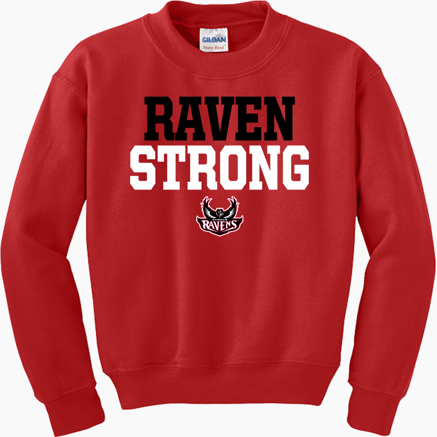 RAMBAM MESIVTA HIGH SCHOOL RAVENS <span class="pdp-name-mascot">RAMBAM MESIVTA RAVENS</span> Gildan Youth Heavy Blend Crewneck Sweatshirt