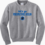 Perspectives Joslin Panthers Gildan Youth Heavy Blend Crewneck Sweatshirt Front Thumbnail