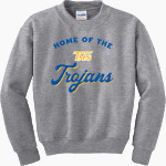 Tichenor Middle School Trojans <span class="pdp-name-mascot">Tichenor Middle School Trojans</span> Gildan Youth Heavy Blend Crewneck Sweatshirt Front Thumbnail