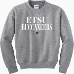 East Tennessee State University Buccaneers Gildan Youth Heavy Blend Crewneck Sweatshirt Front Thumbnail
