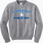 St John's Lutheran Eagles <span class="pdp-name-mascot">St John Lutheran School Eagles</span> Gildan Youth Heavy Blend Crewneck Sweatshirt Front Thumbnail