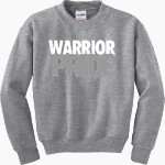 Lebanon Warriors <span class="pdp-name-mascot">Lebanon Warriors</span> Gildan Youth Heavy Blend Crewneck Sweatshirt Front Thumbnail