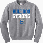 EDEN HIGH SCHOOL BULLDOGS <span class="pdp-name-mascot">EDEN BULLDOGS /LADY</span> Gildan Youth Heavy Blend Crewneck Sweatshirt Front Thumbnail