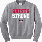 Santa Barbara Saints Football <span class="pdp-name-mascot">Santa Barbara Saints Football</span> Gildan Youth Heavy Blend Crewneck Sweatshirt Front Thumbnail