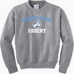Community Of Peace Tigers Gildan Youth Heavy Blend Crewneck Sweatshirt Front Thumbnail