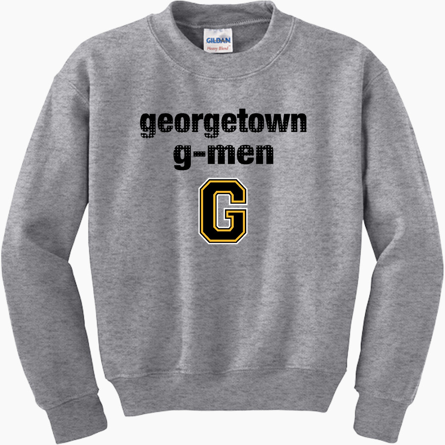 GEORGETOWN HIGH SCHOOL G-MEN Gildan Youth Heavy Blend Crewneck Sweatshirt
