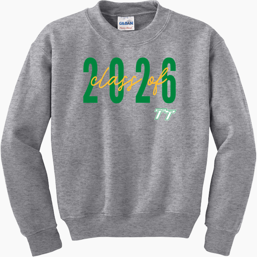 Triplett Tech <span class="pdp-name-mascot">Triplett Business and Technical Institute</span> Gildan Youth Heavy Blend Crewneck Sweatshirt