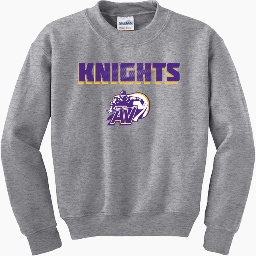 Apple Valley Knights Gildan Youth Heavy Blend Crewneck Sweatshirt