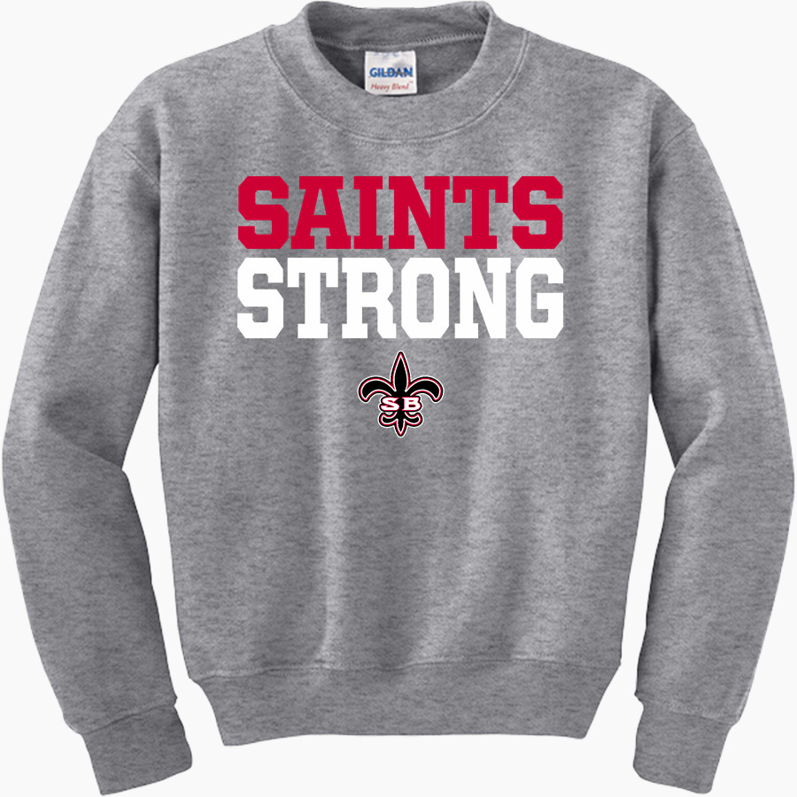 Santa Barbara Saints Football <span class="pdp-name-mascot">Santa Barbara Saints Football</span> Gildan Youth Heavy Blend Crewneck Sweatshirt