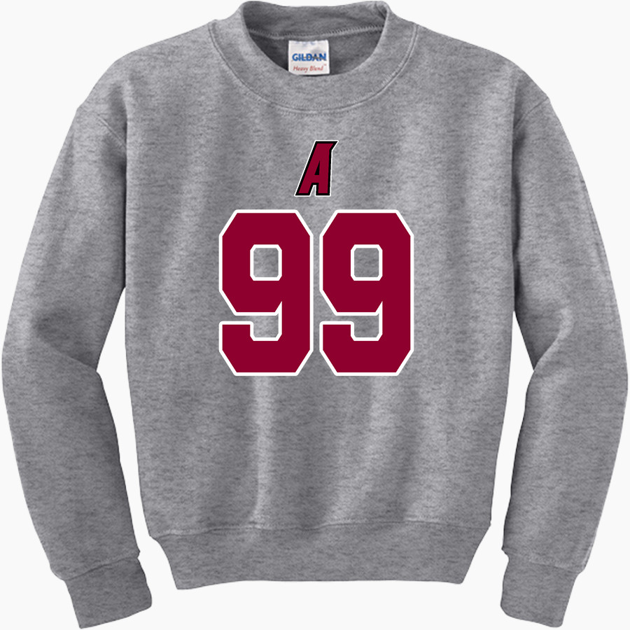 Anna Maria College Amcats <span class="pdp-name-mascot">Anna Maria College Amcats</span> Gildan Youth Heavy Blend Crewneck Sweatshirt