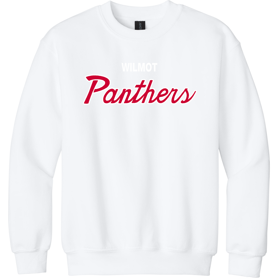 WILMOT UNION HIGH SCHOOL PANTHERS <span class="pdp-name-mascot">WILMOT PANTHERS</span> Gildan Youth Heavy Blend Crewneck Sweatshirt