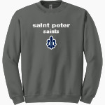 Saint Peter High School SAINTS ONLINE STORE <span class="pdp-name-mascot">Saint Peter Saints</span> Gildan Adult Heavy Blend Crewneck Sweatshirt Front Thumbnail