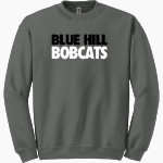 Blue Hill Bobcats <span class="pdp-name-mascot">Blue Hill Community School District Bobcats</span> Gildan Adult Heavy Blend Crewneck Sweatshirt Front Thumbnail