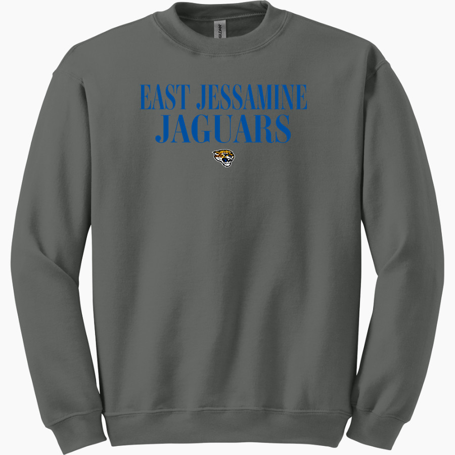 East Jessamine Jaguars Online Store <span class="pdp-name-mascot">East Jessamine Jaguars</span> Gildan Adult Heavy Blend Crewneck Sweatshirt