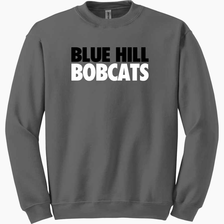 Blue Hill Bobcats <span class="pdp-name-mascot">Blue Hill Community School District Bobcats</span> Gildan Adult Heavy Blend Crewneck Sweatshirt