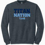 Twelve Bridges Titans Gildan Adult Heavy Blend Crewneck Sweatshirt Front Thumbnail