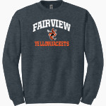 Fairview Yellowjackets Gildan Adult Heavy Blend Crewneck Sweatshirt Front Thumbnail