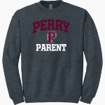 PERRY HIGH SCHOOL MAROONS <span class="pdp-name-mascot">PERRY MAROONS</span> Gildan Adult Heavy Blend Crewneck Sweatshirt Front Thumbnail
