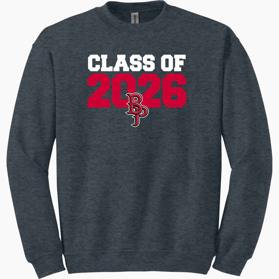 Belle Plaine Tigers Gildan Adult Heavy Blend Crewneck Sweatshirt