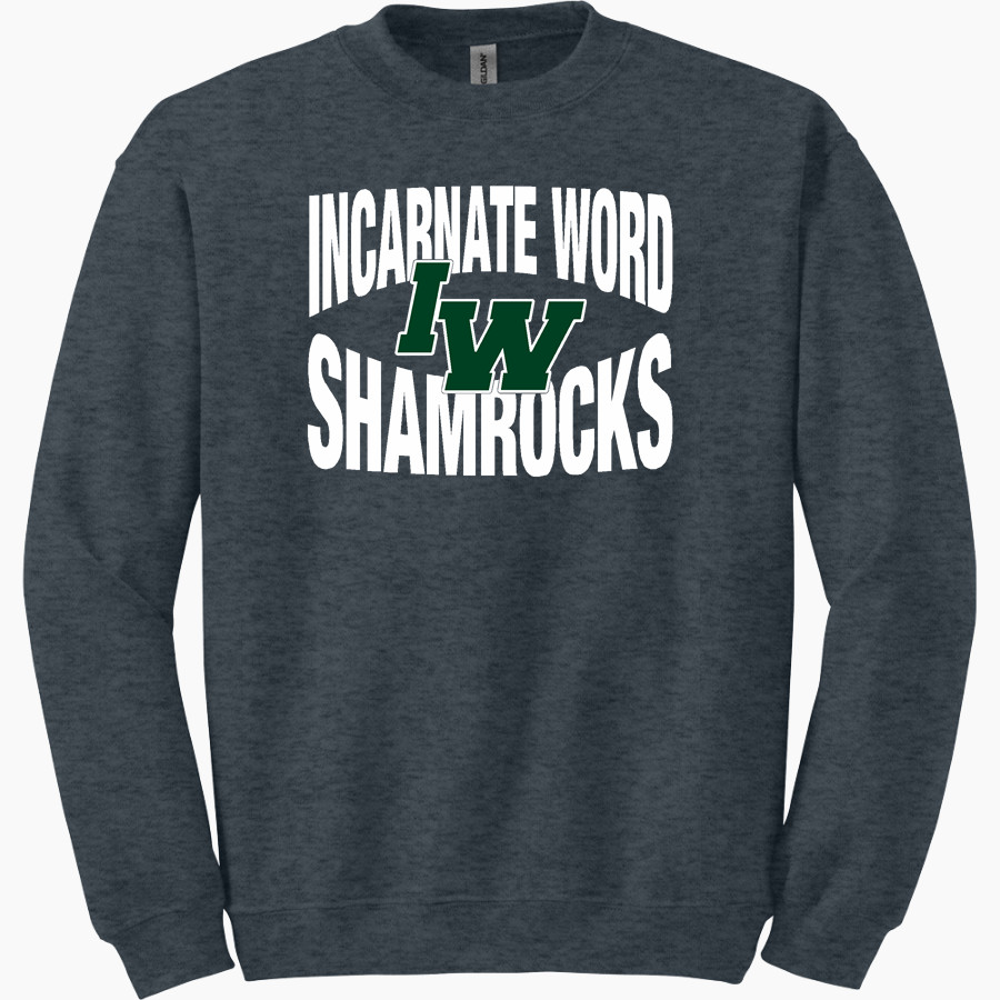 Incarnate Word Shamrocks <span class="pdp-name-mascot">Incarnate Shamrocks</span> Gildan Adult Heavy Blend Crewneck Sweatshirt