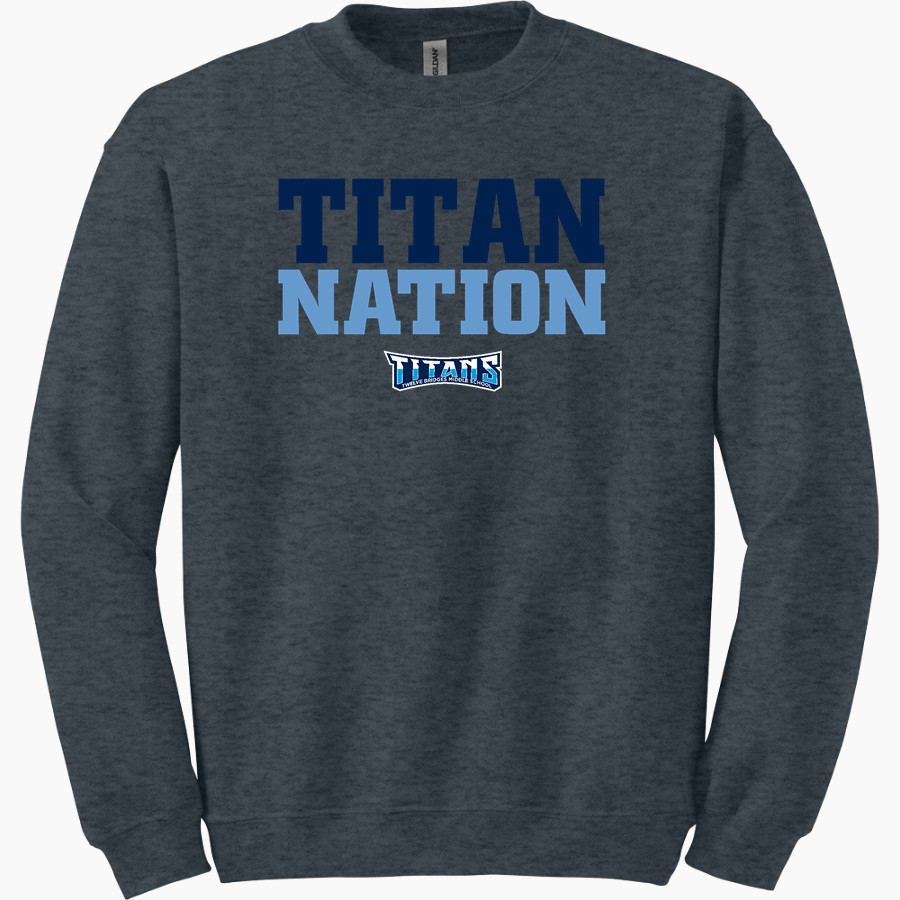 Twelve Bridges Titans Gildan Adult Heavy Blend Crewneck Sweatshirt