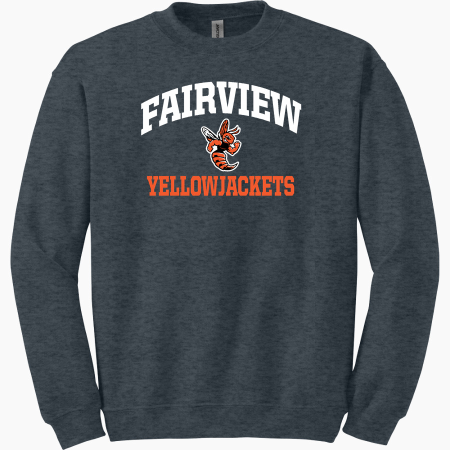 Fairview Yellowjackets Gildan Adult Heavy Blend Crewneck Sweatshirt