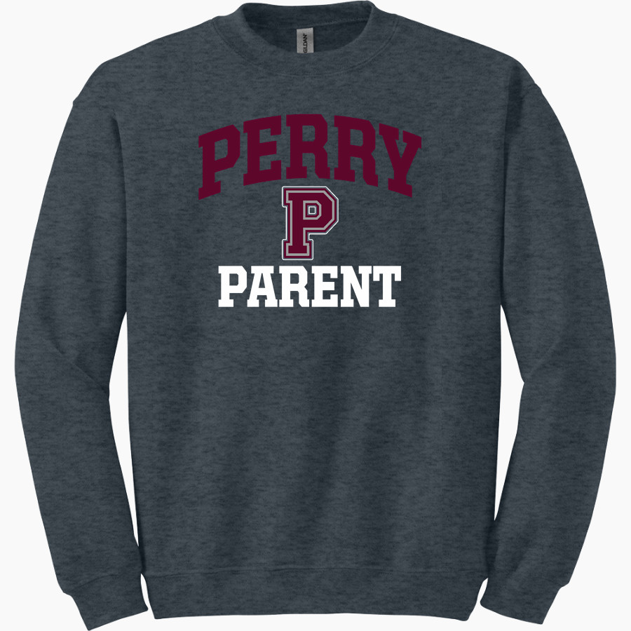 PERRY HIGH SCHOOL MAROONS <span class="pdp-name-mascot">PERRY MAROONS</span> Gildan Adult Heavy Blend Crewneck Sweatshirt