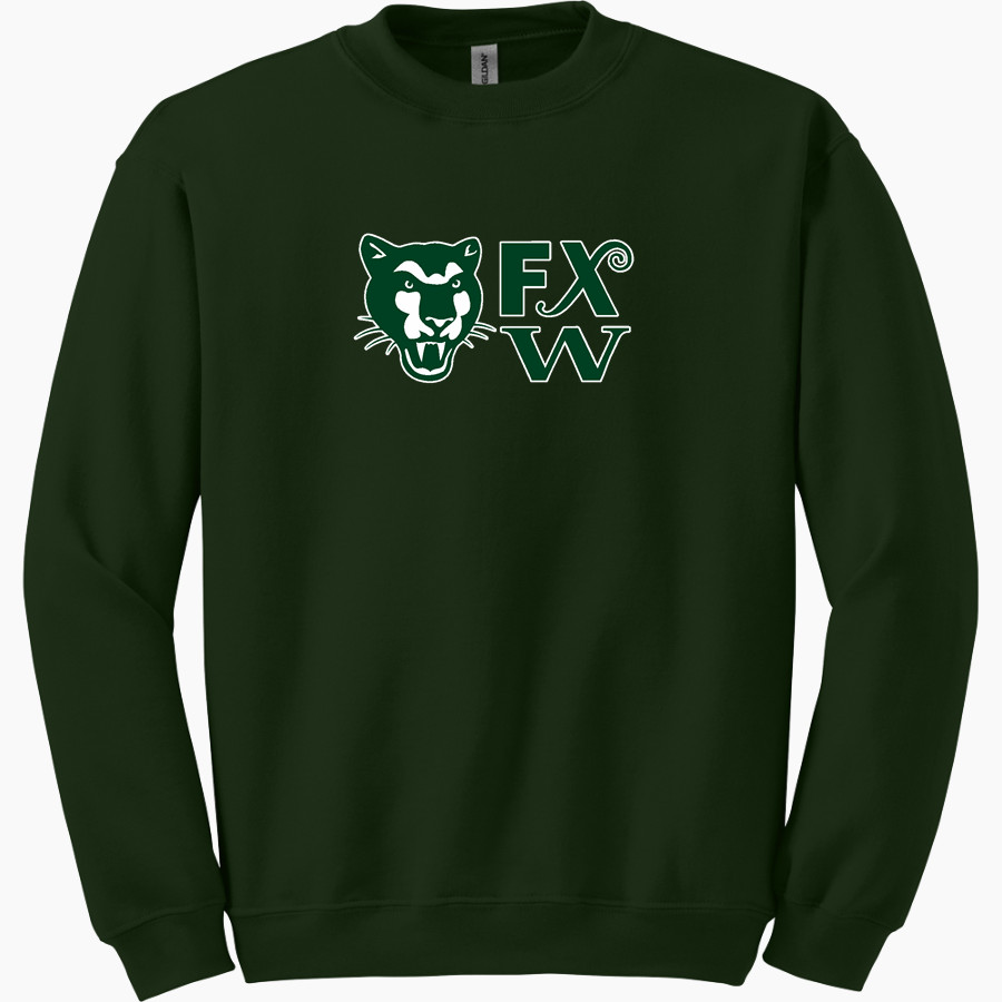 Frances Xavier Warde Jaguars <span class="pdp-name-mascot">Frances Xavier Warde School Jaguars</span> Gildan Adult Heavy Blend Crewneck Sweatshirt