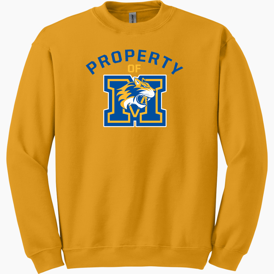 Mercy High School Tigers Online Store Gildan Adult Heavy Blend Crewneck Sweatshirt
