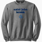 SAINT JOHN HERALDS <span class="pdp-name-mascot">SAINT JOHN HERALDS</span> Gildan Adult Heavy Blend Crewneck Sweatshirt Front Thumbnail