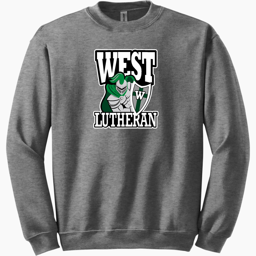 West Lutheran Warriors Gildan Adult Heavy Blend Crewneck Sweatshirt
