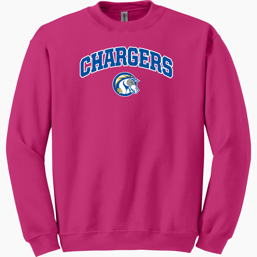 BRIAR CLIFF Chargers Gildan Adult Heavy Blend Crewneck Sweatshirt
