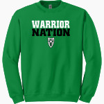 West Lutheran Warriors Gildan Adult Heavy Blend Crewneck Sweatshirt Front Thumbnail