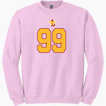 Lincoln Mustangs <span class="pdp-name-mascot">Lincoln Mustangs</span> Gildan Adult Heavy Blend Crewneck Sweatshirt Front Thumbnail