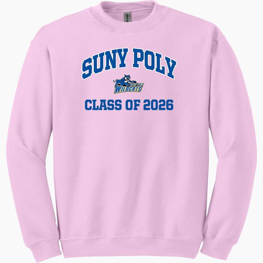 SUNY POLYTECHNIC INSTITUTE Wildcats Gildan Adult Heavy Blend Crewneck Sweatshirt