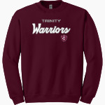 Trinity Warriors <span class="pdp-name-mascot">Trinity Christian Warriors</span> Gildan Adult Heavy Blend Crewneck Sweatshirt Front Thumbnail