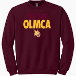OLMCA Wildcats Gildan Adult Heavy Blend Crewneck Sweatshirt Front Thumbnail