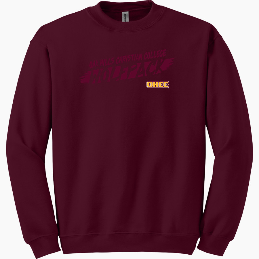 Oak Hills Christian College Wolfpack Gildan Adult Heavy Blend Crewneck Sweatshirt