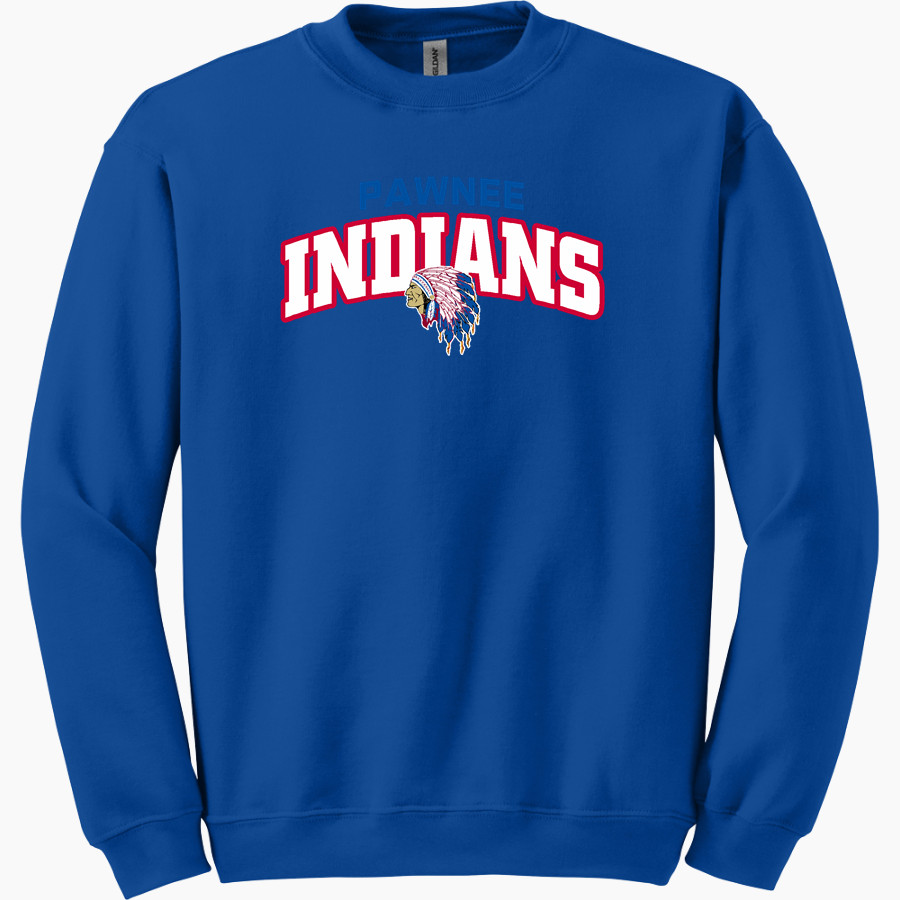 Pawnee Indians Gildan Adult Heavy Blend Crewneck Sweatshirt