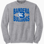 BANDERA HIGH SCHOOL BULLDOGS Gildan Adult Heavy Blend Crewneck Sweatshirt Front Thumbnail