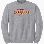 CENTRAL HIGH SCHOOL CHARGERS Gildan Adult Heavy Blend Crewneck Sweatshirt Front Thumbnail