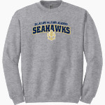 DELAWARE MILITARY ACADEMY SEAHAWKS STORE Gildan Adult Heavy Blend Crewneck Sweatshirt Front Thumbnail