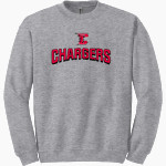 CHURCHILL HIGH SCHOOL CHARGERS Gildan Adult Heavy Blend Crewneck Sweatshirt Front Thumbnail