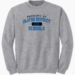 Olathe District Schools School District <span class="pdp-name-mascot">Olathe District S School District</span> Gildan Adult Heavy Blend Crewneck Sweatshirt Front Thumbnail