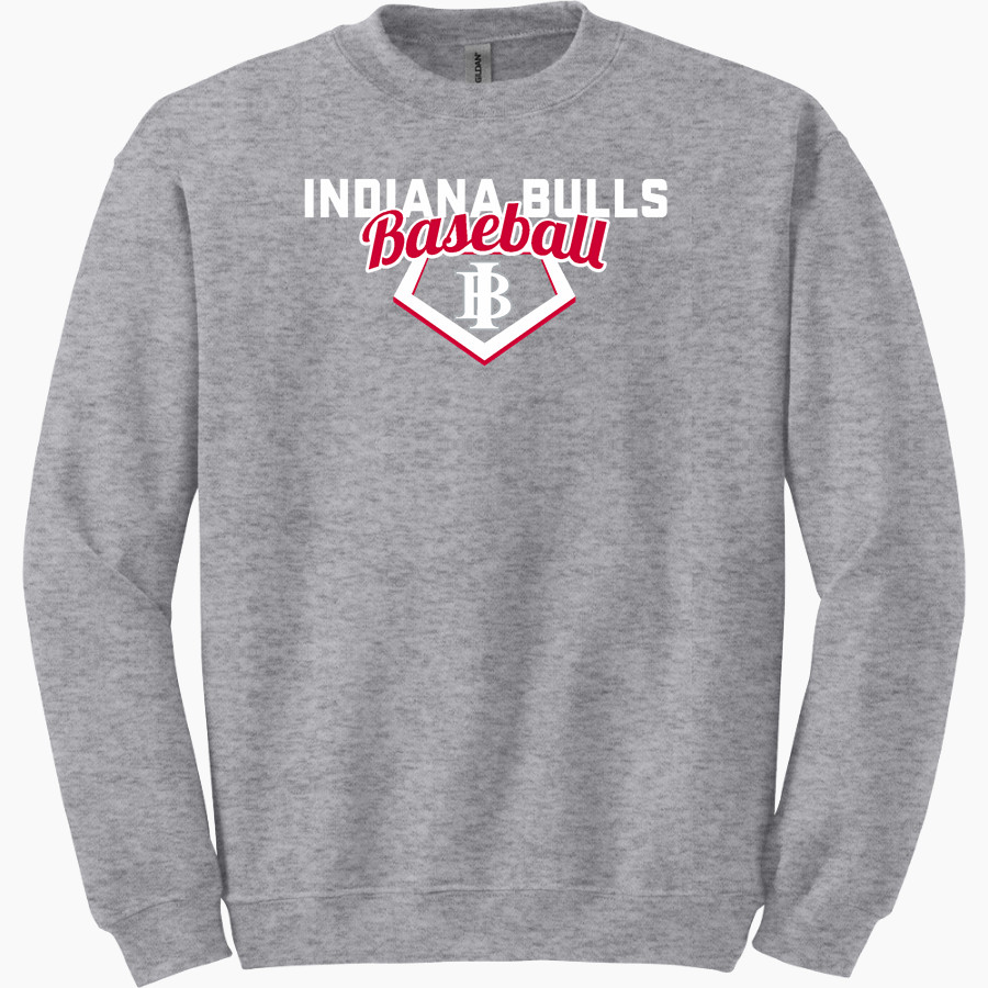 Indiana Bulls Baseball The Official Online Store <span class="pdp-name-mascot">Indiana Bulls</span> Gildan Adult Heavy Blend Crewneck Sweatshirt